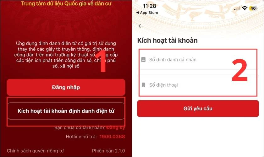 Cách đổi số điện thoại đăng ký VNeID online trên điện thoại 